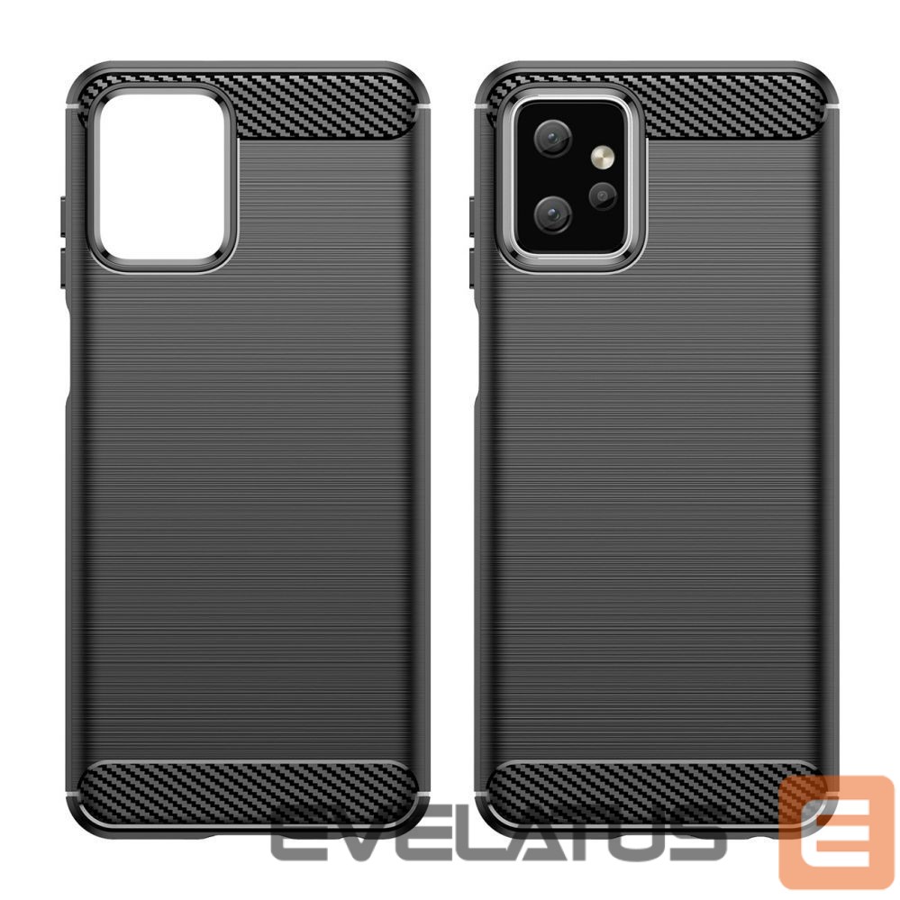 Aizmugurējais vāciņš Hurtel Carbon Case for Motorola Moto G Power 2023 flexible silicone carbon cover black