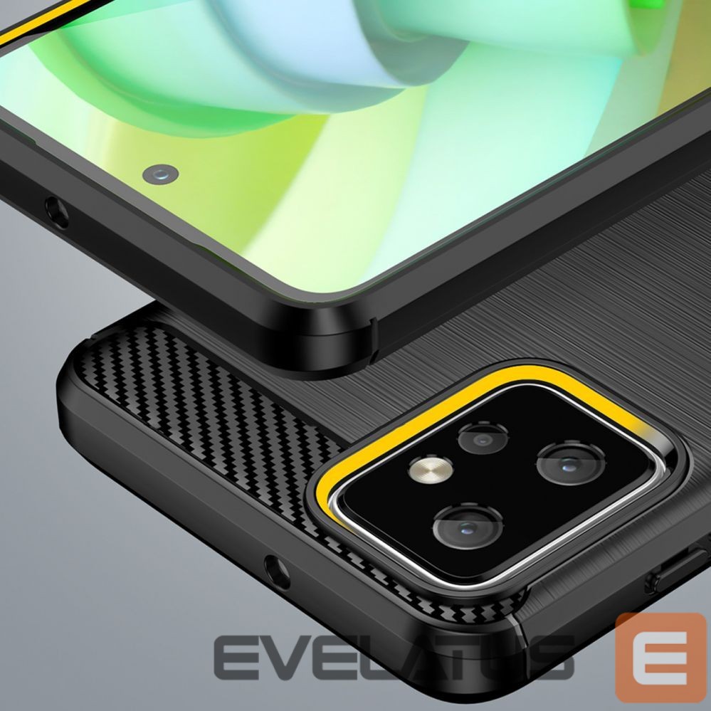 Aizmugurējais vāciņš Hurtel Carbon Case for Motorola Moto G Power 2023 flexible silicone carbon cover black