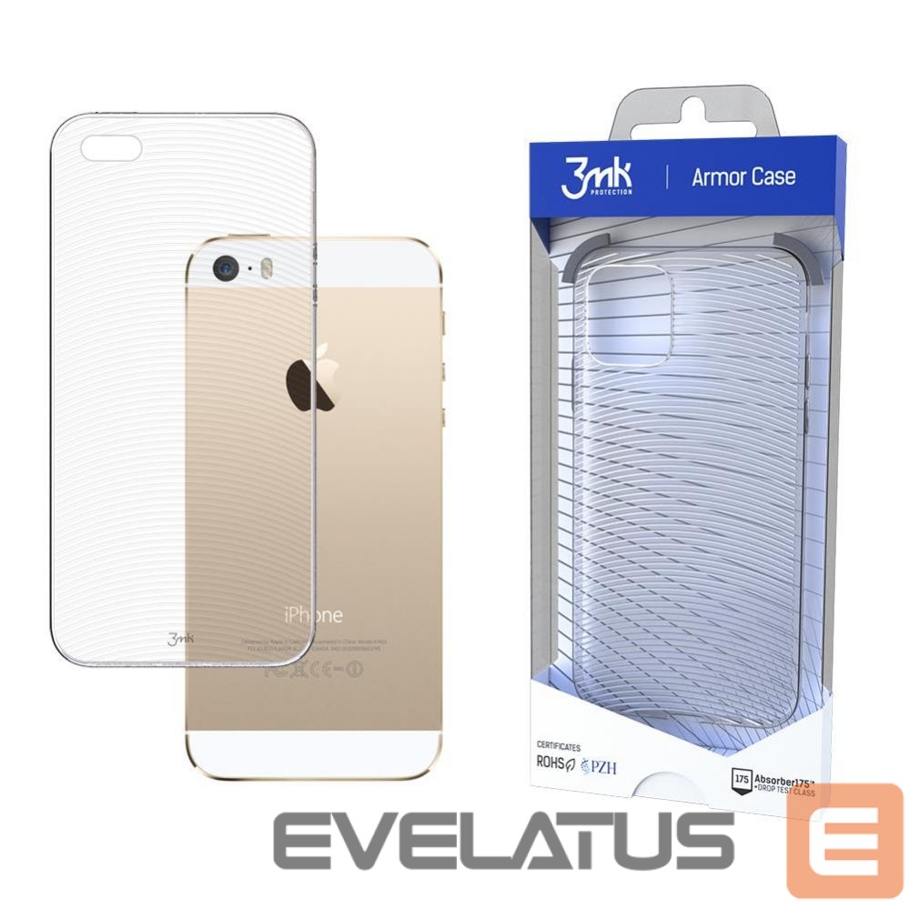 Aizmugurējais vāciņš 3MK 3mk Armor Case for iPhone 5 / 5S / SE - transparent