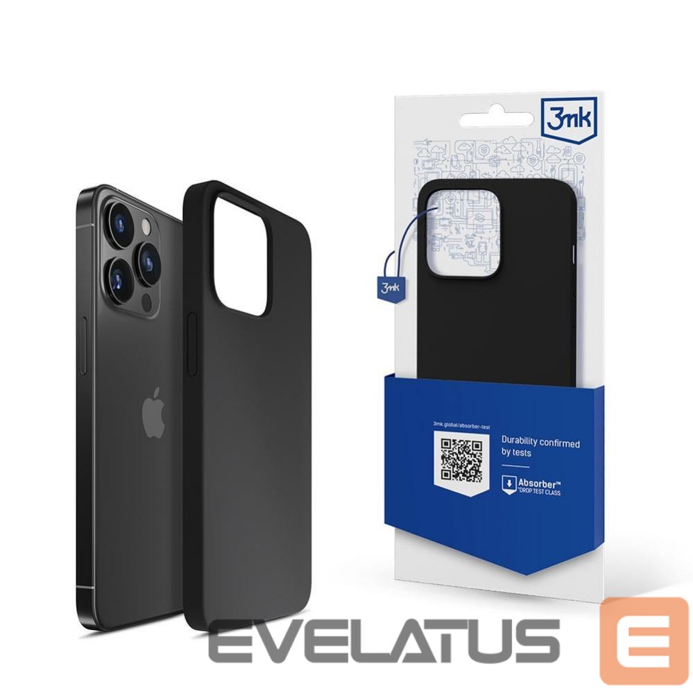 Aizmugurējais vāciņš 3MK iPhone 13 Pro Max Series 3mk Silicone Case - Black