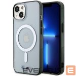 Aizmugurējais vāciņš BMW  BMW Silver Ring MagSafe case for iPhone 14 Plus - transparent 