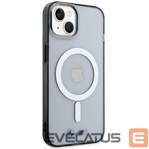 Aizmugurējais vāciņš BMW BMW Silver Ring MagSafe case for iPhone 14 Plus - transparent