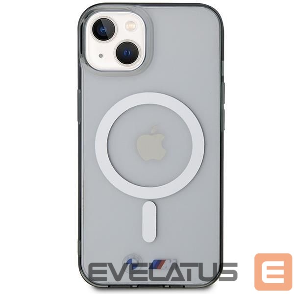 Aizmugurējais vāciņš BMW BMW Silver Ring MagSafe case for iPhone 14 Plus - transparent
