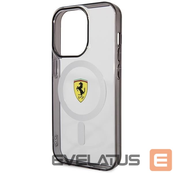 Aizmugurējais vāciņš Ferrari Ferrari FEHMP14LURKT iPhone 14 Pro 6.1" clear/transparent hardcase Outline Magsafe