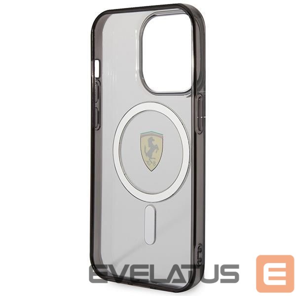 Aizmugurējais vāciņš Ferrari Ferrari FEHMP14LURKT iPhone 14 Pro 6.1" clear/transparent hardcase Outline Magsafe