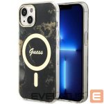 Aizmugurējais vāciņš Guess  Guess GUHMP14MHTMRSK iPhone 14 Plus 6.7" black/black hardcase Golden Marble MagSafe
