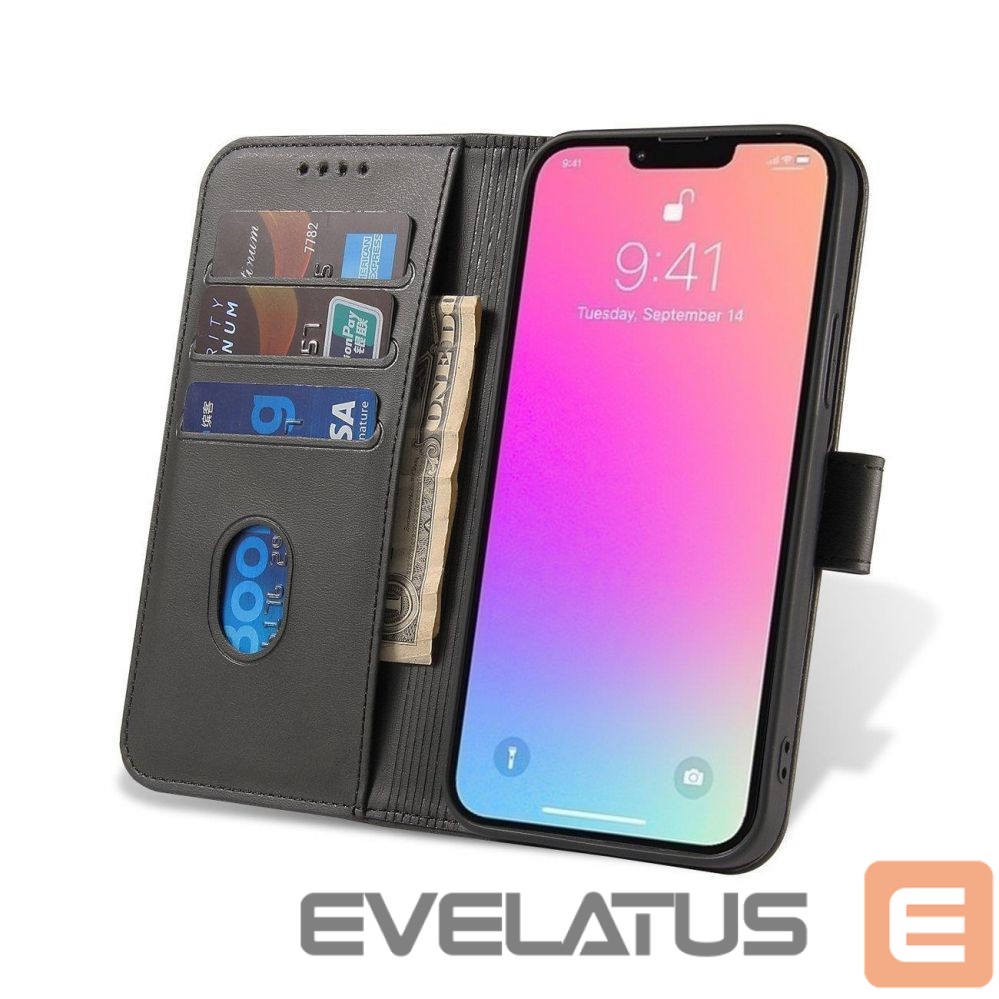 Citi Hurtel Magnet Case case for Honor Magic5 cover with flap wallet stand black