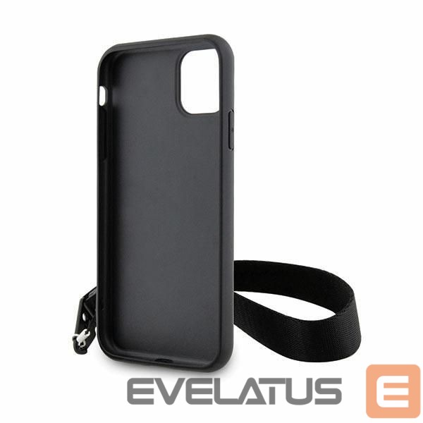 Aizmugurējais vāciņš Karl Lagerfeld Karl Lagerfeld KLHCN61SAKLMBSK iPhone 11 / Xr 6.1" black/black hardcase Monogram Losange Saffiano