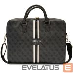 Aizmugurējais vāciņš Guess  Guess 4G Printed Stripes bag for a 16" laptop - black