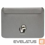 Aizmugurējais vāciņš Karl Lagerfeld  Karl Lagerfeld Saffiano Karl&Choupette case for a 14" laptop - silver 