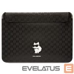 Aizmugurējais vāciņš Karl Lagerfeld  Karl Lagerfeld Saffiano Monogram Choupette case for a 16" laptop - black 