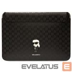 Aizmugurējais vāciņš Karl Lagerfeld  Karl Lagerfeld Saffiano Monogram Ikonik case for a 16" laptop - black 
