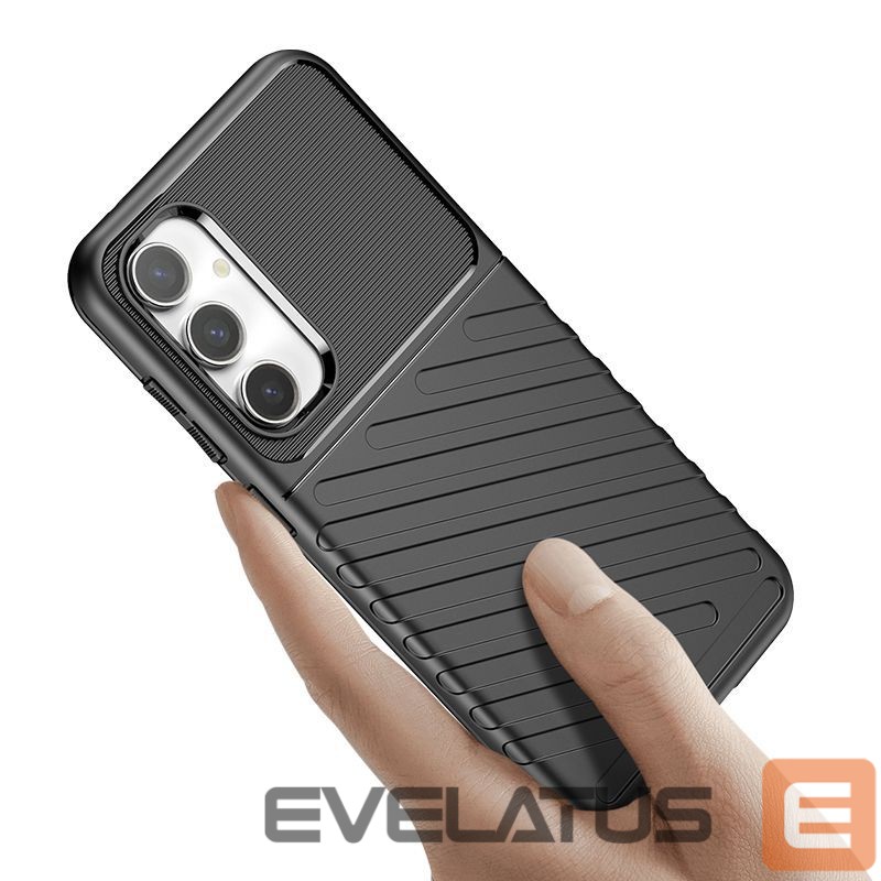 Aizmugurējais vāciņš Hurtel - Samsung Galaxy S23 FE Thunder Case - black