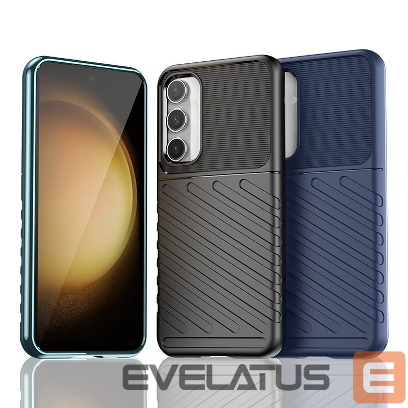 Aizmugurējais vāciņš Hurtel - Samsung Galaxy S23 FE Thunder Case - black