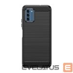 Aizmugurējais vāciņš Hurtel  Carbon Case silicone case for Nokia C300 - black 