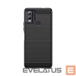 Aizmugurējais vāciņš Hurtel  Carbon Case silicone case for Nokia C22 - black 