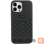 Aizmugurējais vāciņš Audi  Audi Genuine Leather iPhone 13 Pro / 13 6.1" black/black hardcase AU-TPUPCIP13P-Q8/D1-BK