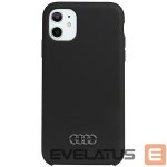 Aizmugurējais vāciņš Audi  Audi Silicone Case iPhone 11 / Xr 6.1" black/black hardcase AU-LSRIP11-Q3/D1-BK