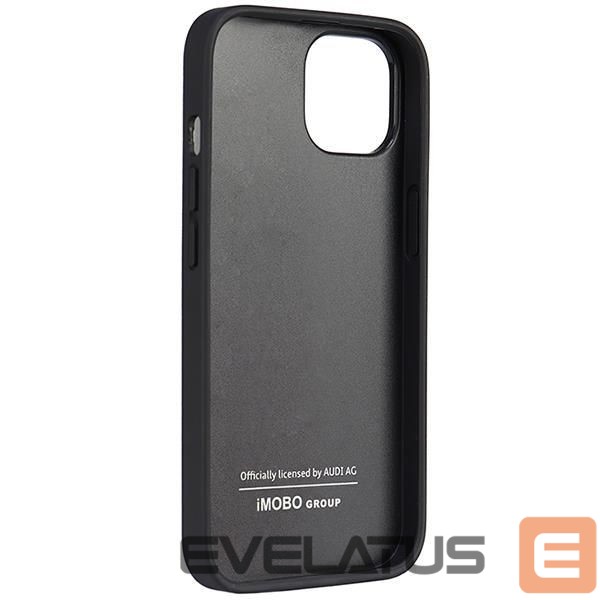 Aizmugurējais vāciņš Audi Audi Synthetic Leather iPhone 14 6.1" black/black hardcase AU-TPUPPCIP14-TT/D1-BK