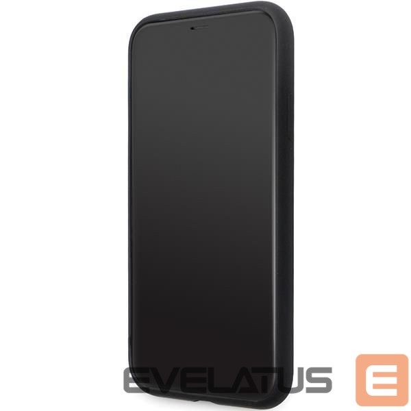 Aizmugurējais vāciņš Karl Lagerfeld Karl Lagerfeld KLHCN61SMHCNPK case for iPhone 11 / Xr - black Silicone C Metal Pin