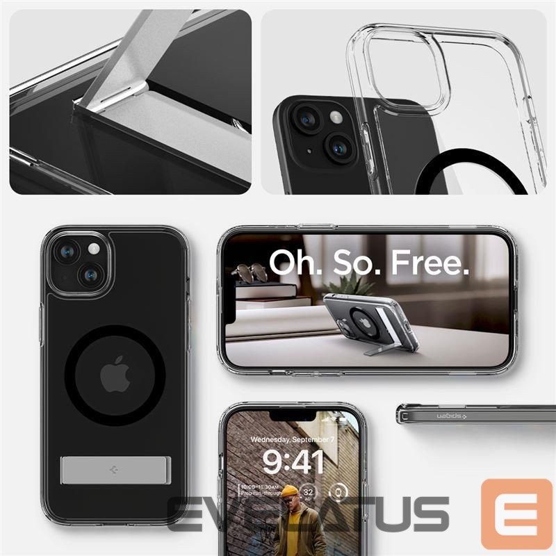 Aizmugurējais vāciņš Spigen Transparent || Black