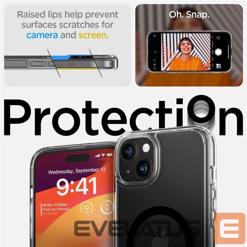Aizmugurējais vāciņš Spigen Transparent || Black