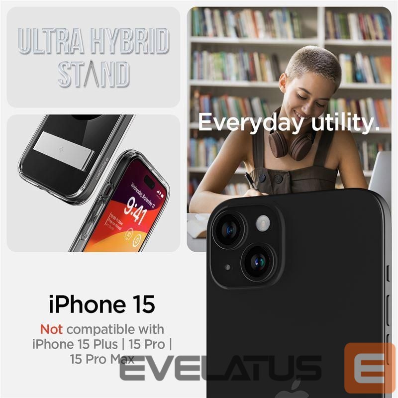 Aizmugurējais vāciņš Spigen Transparent || Black