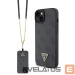 Aizmugurējais vāciņš Guess  Guess GUHCP15MP4TDSCPK iPhone 15 Plus 6.7" black/black hardcase Crossbody 4G Metal Logo 