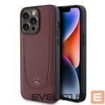 Aizmugurējais vāciņš Mercedes-Benz  Mercedes MEHCP15LARMRE iPhone 15 Pro 6.1" red/red hardcase Leather Urban Bengale 