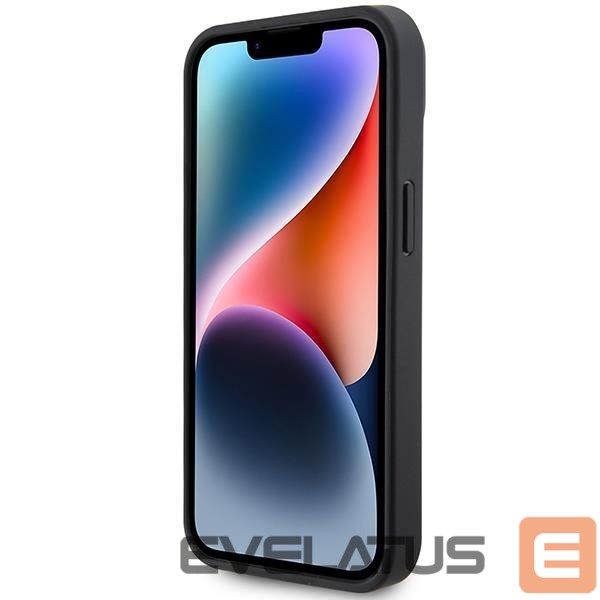 Aizmugurējais vāciņš Mercedes-Benz AMG Leather Debossed Lines case for iPhone 15 Plus - black