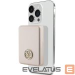 Ārējais akumulators Guess  Guess MagSafe 4G Strassed Metal Logo induction power bank 15W 5000mAh - gold 