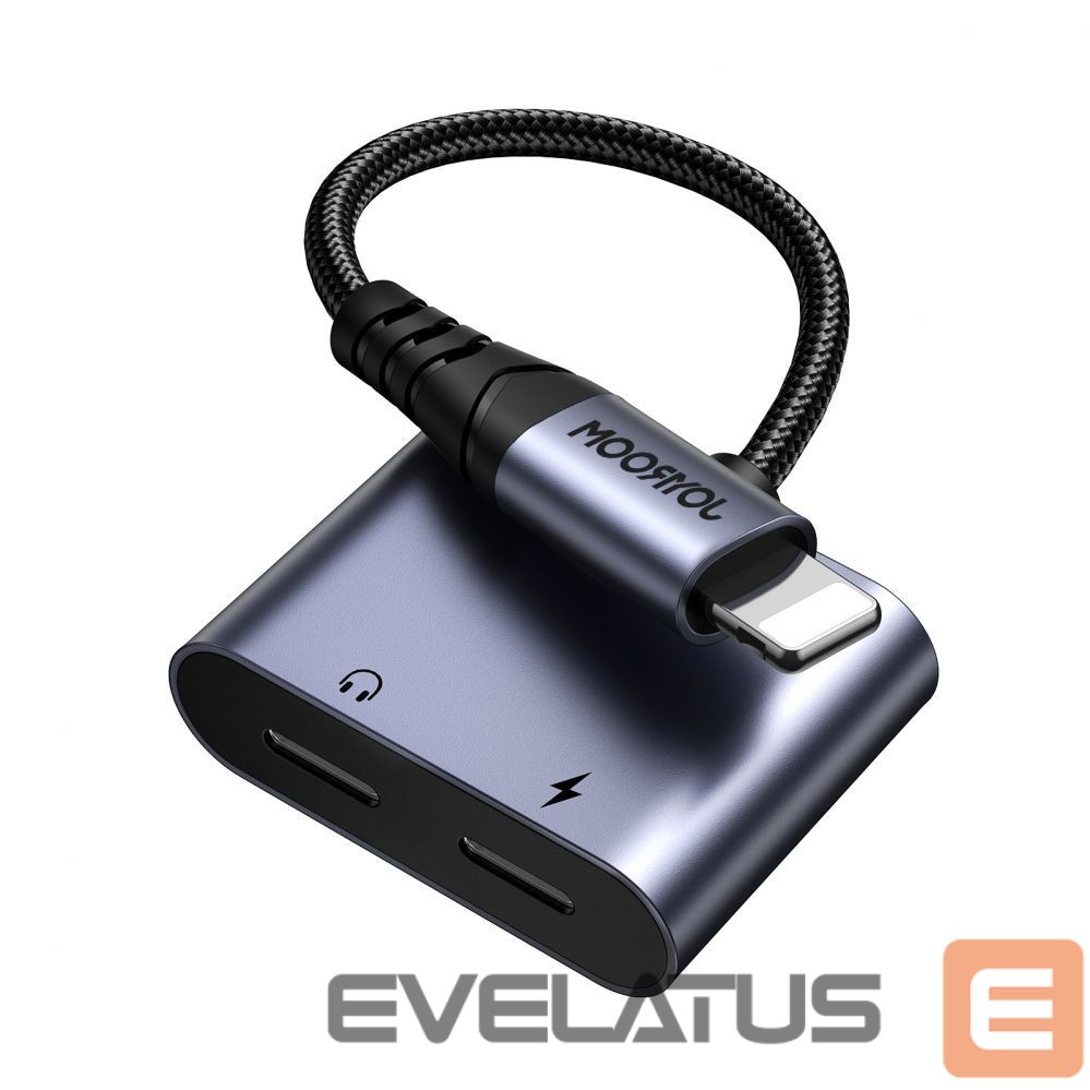 Adapteris Joyroom Joyroom SY-L02 Lightning to 2x Lightning DAC adapter 2in1 - black