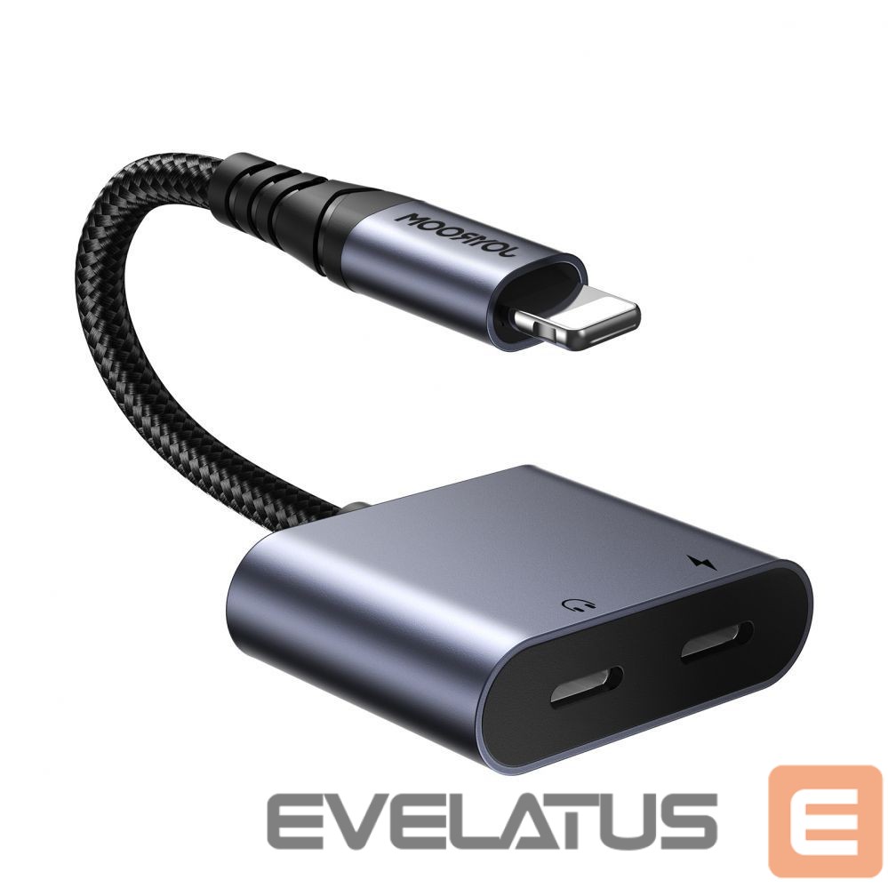 Adapteris Joyroom Joyroom SY-L02 Lightning to 2x Lightning DAC adapter 2in1 - black