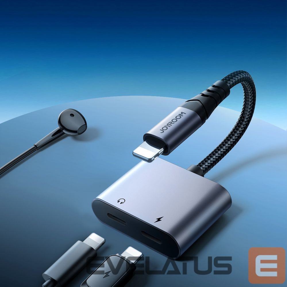 Adapteris Joyroom Joyroom SY-L02 Lightning to 2x Lightning DAC adapter 2in1 - black