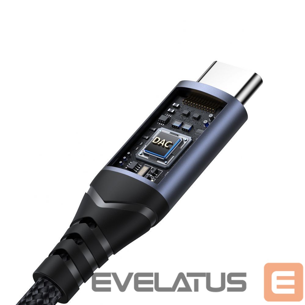 Adapteris Joyroom Joyroom SY-C01 USB-C DAC adapter to 3.5 mm mini jack - black