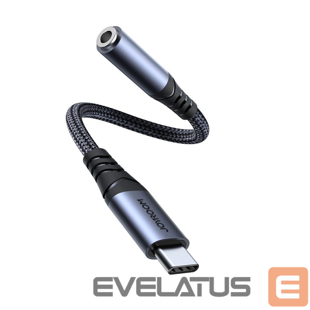 Adapteris Joyroom Joyroom SY-C01 USB-C DAC adapter to 3.5 mm mini jack - black