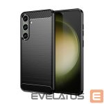 Aizmugurējais vāciņš Hurtel  Case for Carbon Case Samsung Galaxy S24+ flexible silicone carbon cover - black 