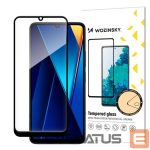 Aizsargstikls Hurtel  Wozinsky Full Glue Tempered Glass with Black Frame for Xiaomi POCO C65/Redmi 13C 