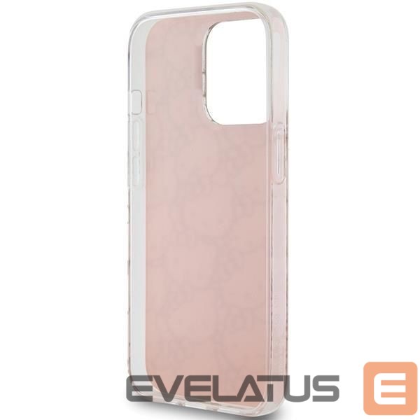 Aizmugurējais vāciņš Hello Kitty Hello Kitty IML Gradient Electrop Crowded Kitty Head Case for iPhone 14 Pro - Pink