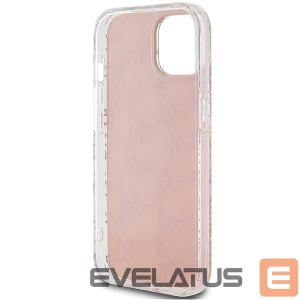 Aizmugurējais vāciņš Hello Kitty Hello Kitty IML Gradient Electrop Crowded Kitty Head case for iPhone 15 - pink