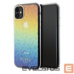 Aizmugurējais vāciņš Guess  Guess IML Faceted Mirror Disco Iridescent case for iPhone 11 / Xr - multicolor 