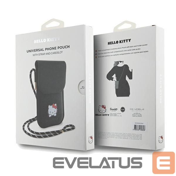 Aizmugurējais vāciņš Hello Kitty Black