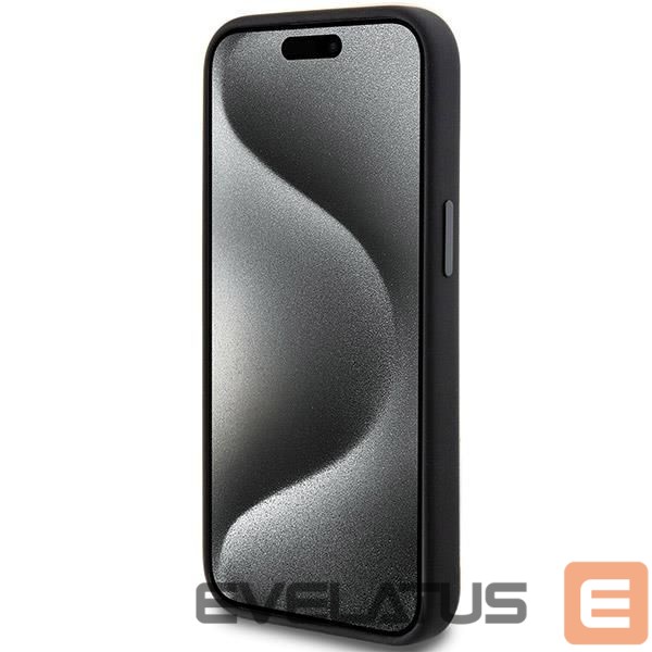 Aizmugurējais vāciņš Mercedes-Benz AMG Silicone Large Rhombuses Pattern MagSafe Case for iPhone 15 Plus / 14 Plus - Black