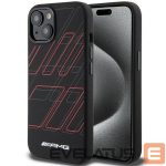 Aizmugurējais vāciņš Mercedes-Benz  AMG Silicone Large Rhombuses Pattern MagSafe Case for iPhone 15/14/13 - Black 