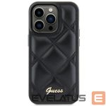 Aizmugurējais vāciņš Guess  Guess GUHCS23FEPSQSQSK S23 FE S711 black/black hardcase Quilted Metal Logo