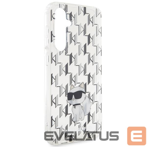 Aizmugurējais vāciņš Karl Lagerfeld Karl Lagerfeld KLHCS23FEHNCMKLT S23 FE S711 transparent hardcase Monogram Choupette