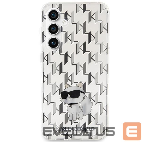 Aizmugurējais vāciņš Karl Lagerfeld Karl Lagerfeld KLHCS23FEHNCMKLT S23 FE S711 transparent hardcase Monogram Choupette