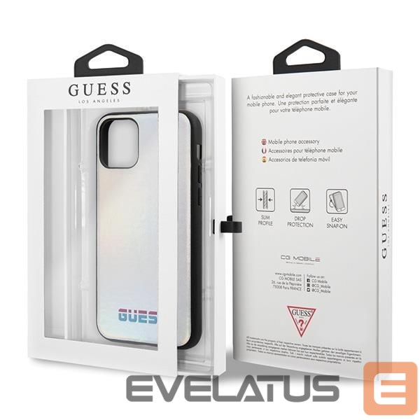 Aizmugurējais vāciņš Guess Guess GUHCN65BLD iPhone 11 Pro Max silver/silver hard case Iridescent