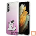 Aizmugurējais vāciņš Karl Lagerfeld  Karl Lagerfeld KLHCS21MCFNRCPI S21+ G996 hardcase różowy/pink Choupette Fun 