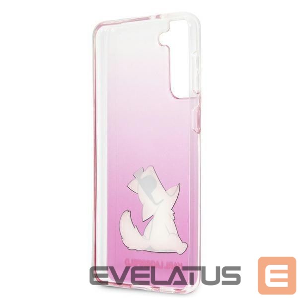 Aizmugurējais vāciņš Karl Lagerfeld Karl Lagerfeld KLHCS21MCFNRCPI S21+ G996 hardcase różowy/pink Choupette Fun